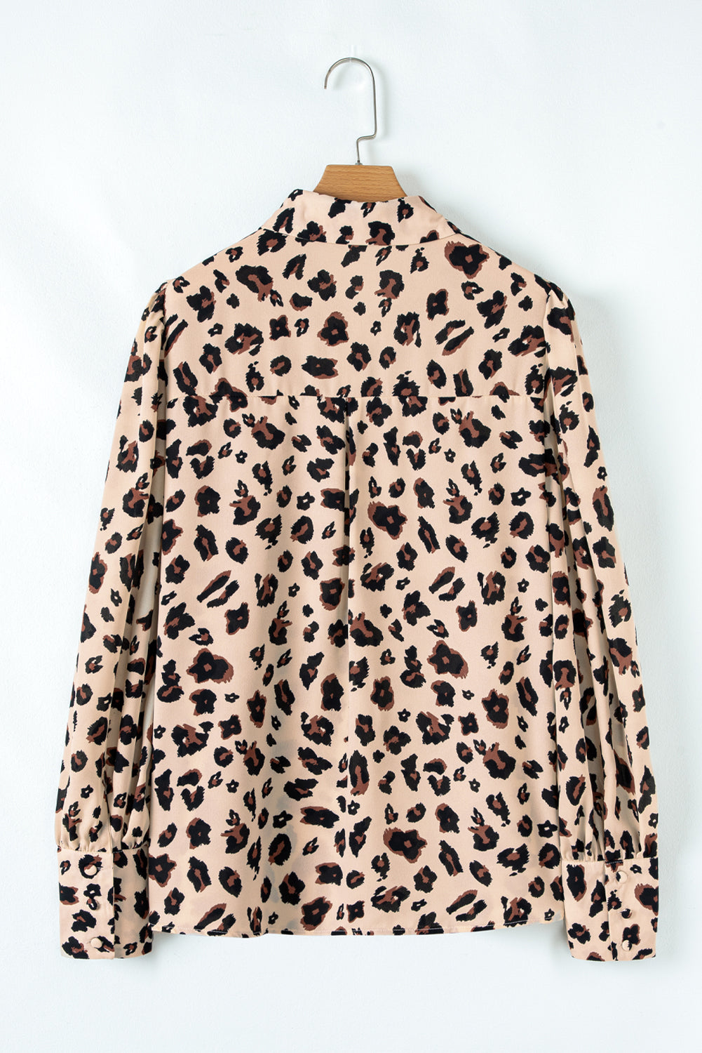 Leopard Flora Print Plus Size Shirt