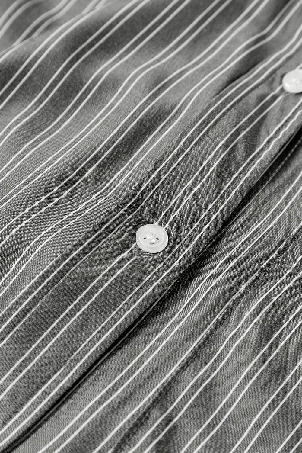 Black Stripe Button Up Oversized Casual Shirt