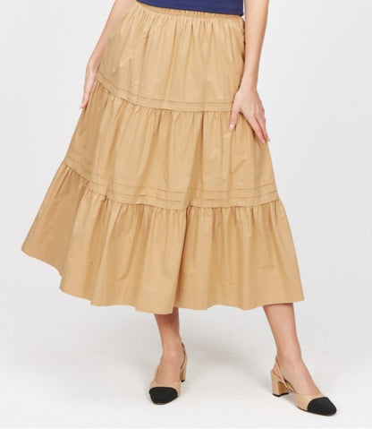 Poplin Midi Skirt