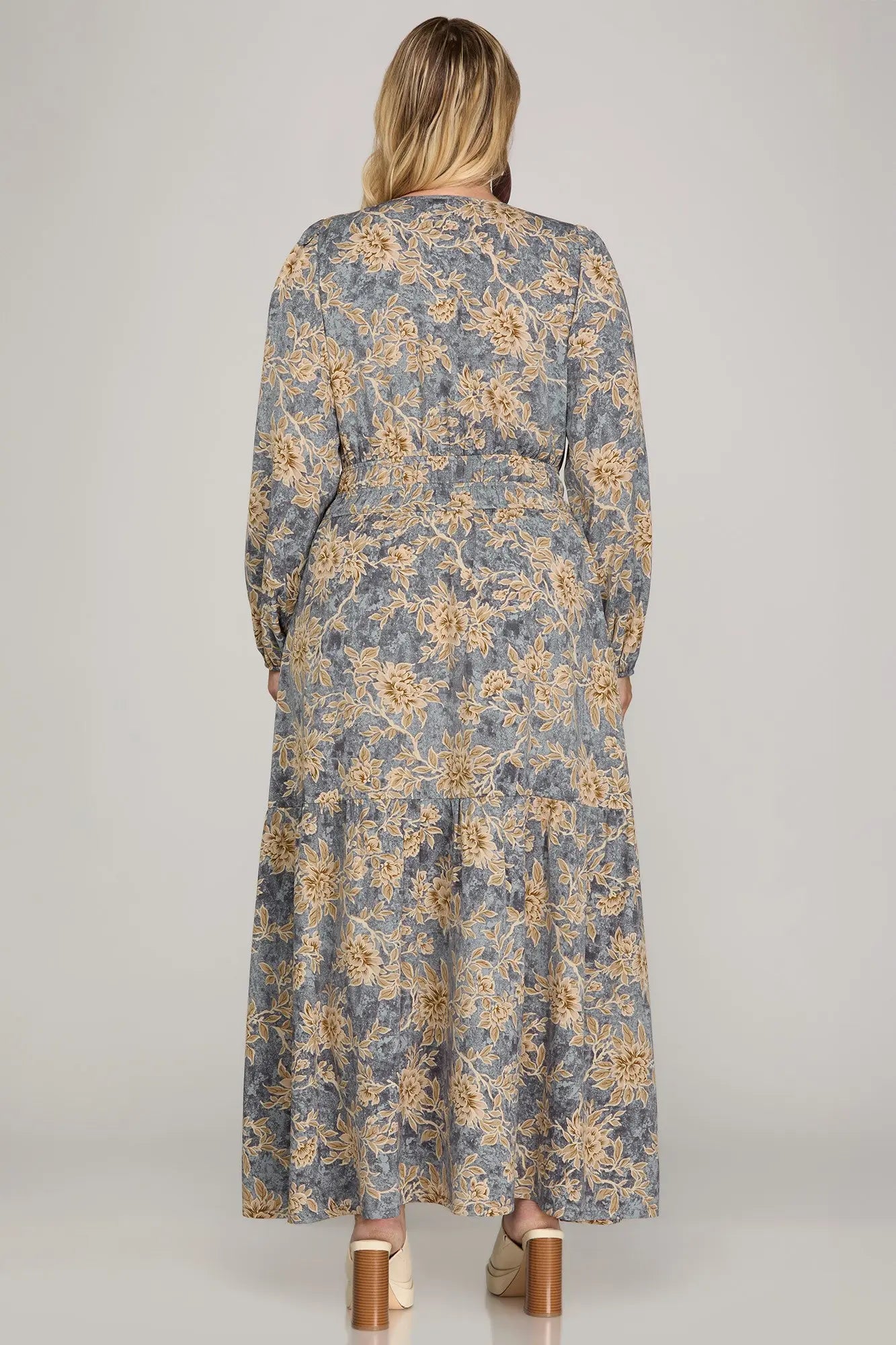 Blue Floral She and Sky