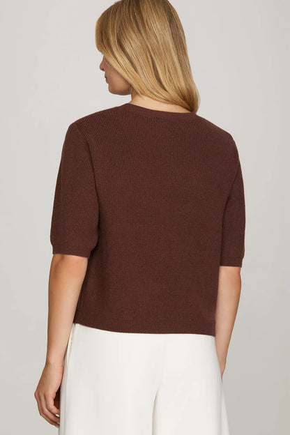Chestnut Bow Sweater