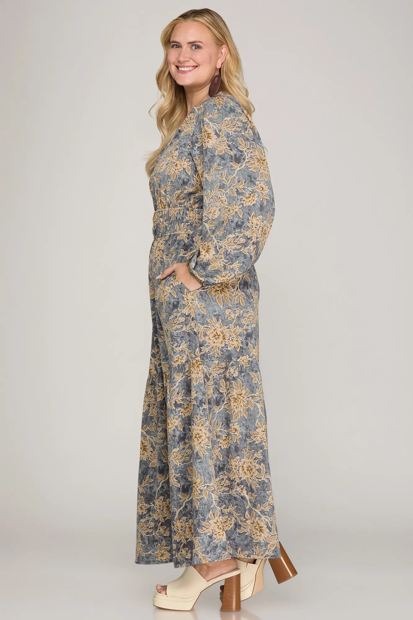 Blue Floral She and Sky