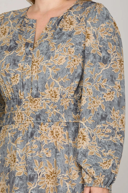 Blue Floral She and Sky