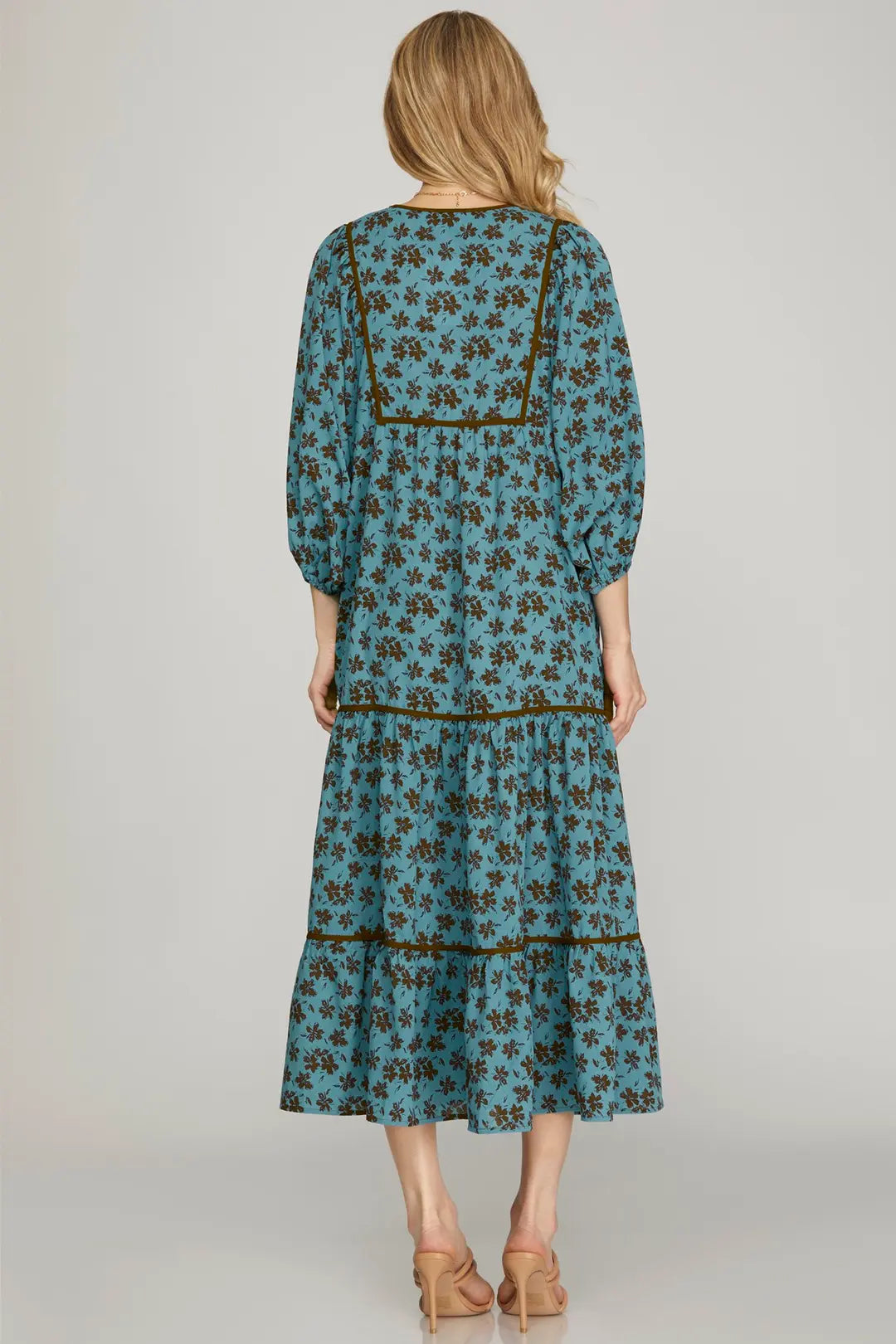 Bohemian Midi Dress With Pockets