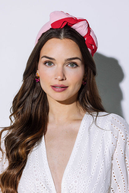 Red/Pink Bow Hello Edie Headband