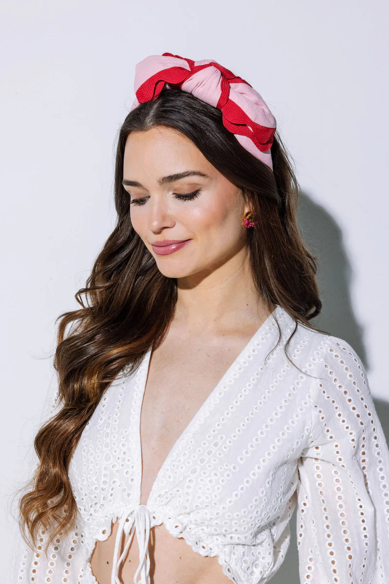 Red/Pink Bow Hello Edie Headband