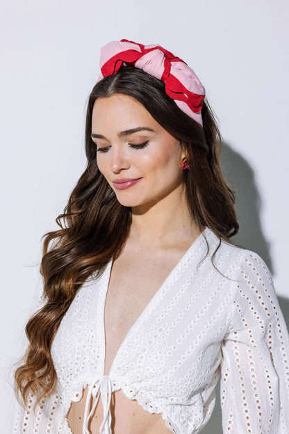 Red/Pink Bow Hello Edie Headband