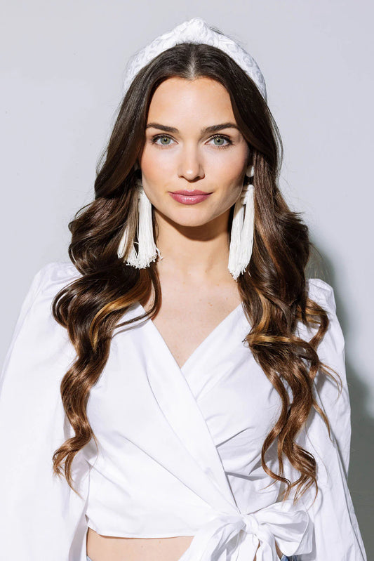 White Knot Hello Edie Headband