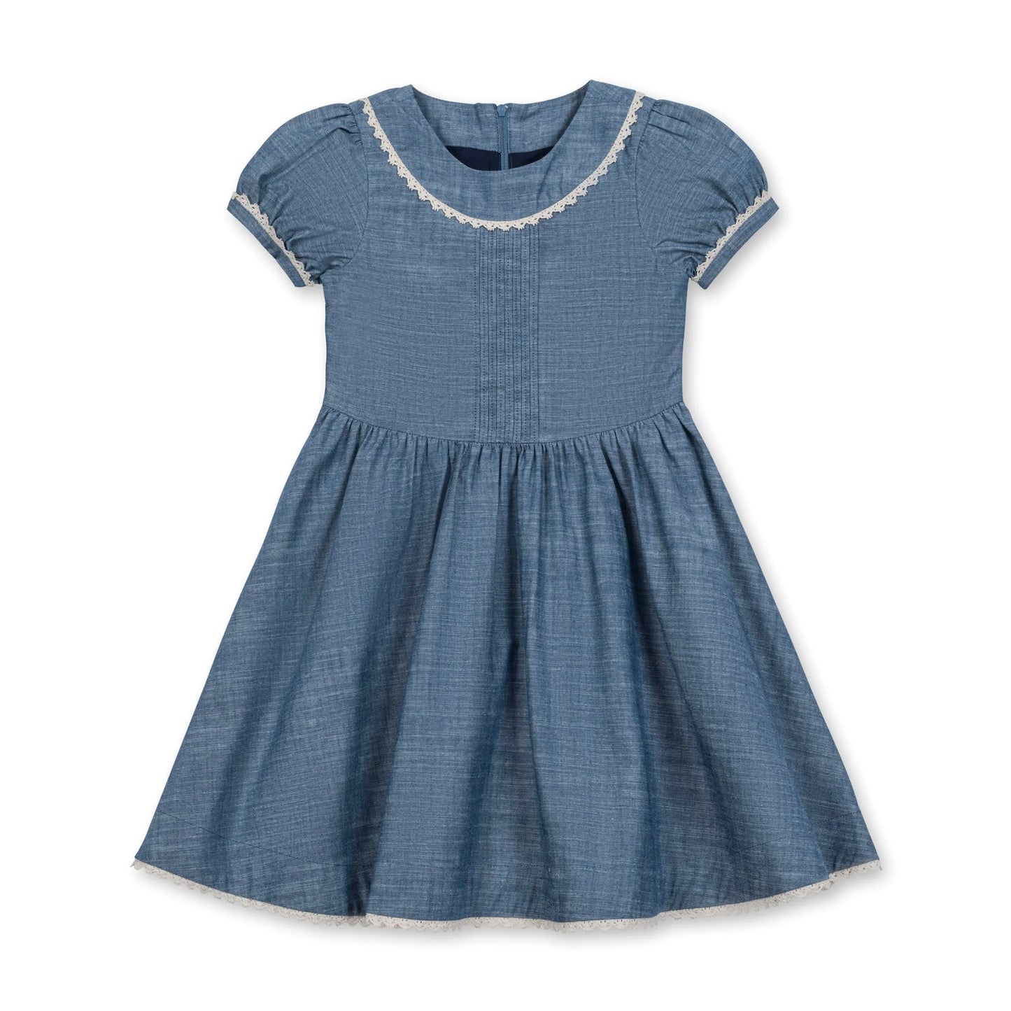 Pintuck Chambray Denim Dress - Hope and Henry