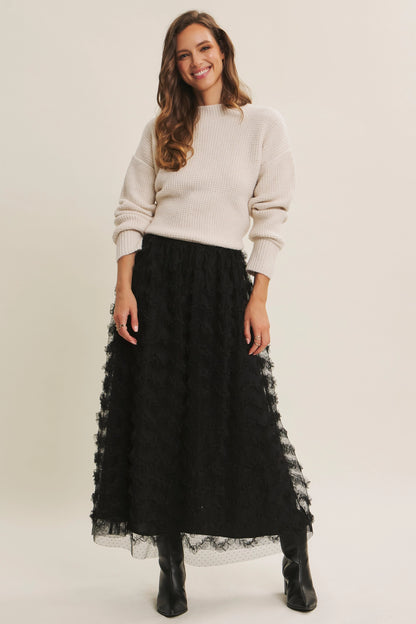 Black Fairy Ruffle Skirt