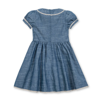 Pintuck Chambray Denim Dress - Hope and Henry