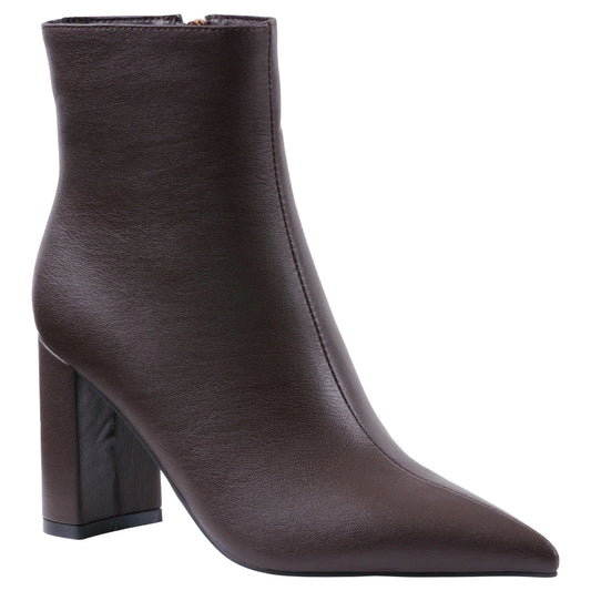 Maren Dark Brown Booties
