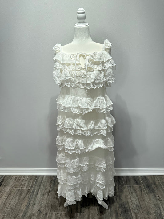 Lace and Gauze Maxi Dress