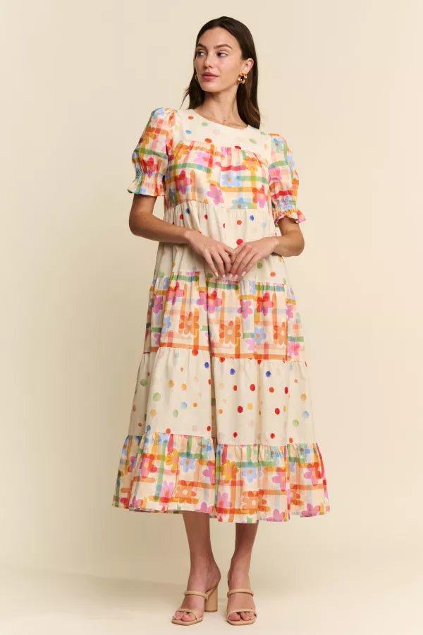 Confetti Garden Tiered Dress