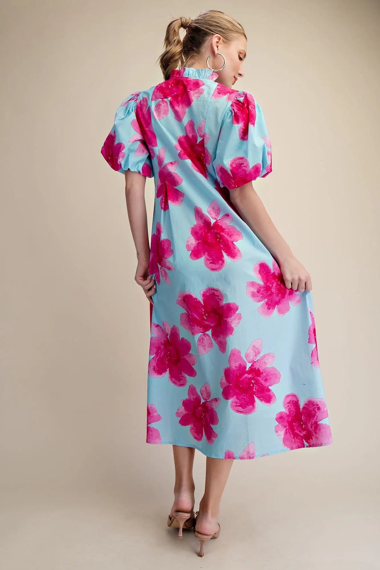 Flower Garden puff sleeve dress
