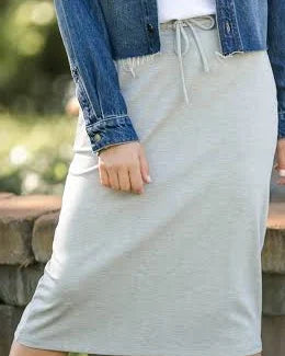 Inherit Jordan Knit Midi Skirt - Heather Gray