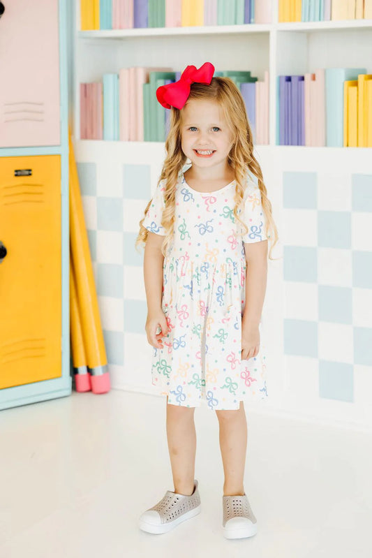 Tied in Love Mila and Rose Short Sleeve Twirl Dress