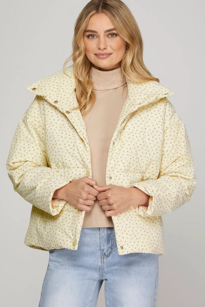 Floral Puffer Jacket