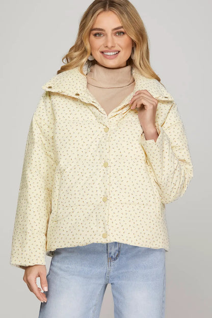 Floral Puffer Jacket
